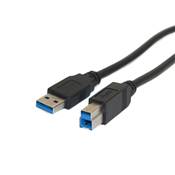 Câble USB 3.0 SuperSpeed 5 Gbits/s Type A 3.0 vers Type B 3.0 Mâle Contacts Plaqués Or 2m