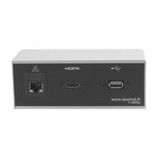 Réglette de connexion Multifonctions BCDA Alu : HDMI, RJ45, USB 2 m