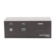 Réglette de connexion Multifonctions BCDA Noir : HDMI, USB, Jack 3,5 st 5 m