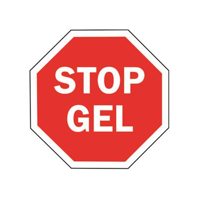 Mât de signalisation "STOP GEL