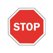 Mât de signalisation "STOP