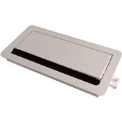 Boitier de Table Encastrable Multifonctions BTU Blanc : Secteur, Chargeur, HDMI, RJ45 2 m