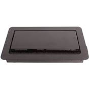 Boitier de Table Encastrable Multifonctions BTU Noir : HDMI, USB, Jack 3,5 st 2 m