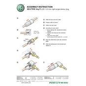 Fiche jack 3,5 st coudée Neutrik