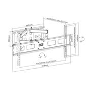 Support Mural Orientable Inclinable pour Ecran Plat 30" à 70"