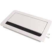 Boitier de Table Encastrable Multifonctions BTU Blanc : Secteur, Chargeur, RJ45 2 m