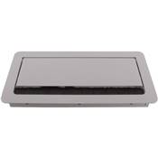 Boitier de Table Encastrable Multifonctions BTU Silver : Secteur, Chargeur, HDMI, USB 5 m