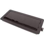 Boitier de Table Encastrable Multifonctions BTU Noir : 2 Secteurs, Chargeur, RJ45, USB 2 m