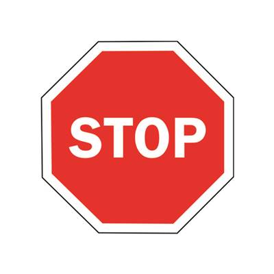 Mât de signalisation "STOP