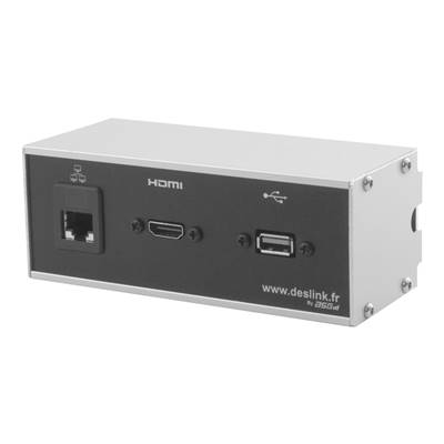 Réglette de connexion Multifonctions BCDA Alu : HDMI, RJ45, USB 5 m