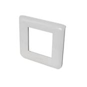 Parement Enjoliveur 1 Plastron 45 pour Support Métallique SM1 Couleur Blanche