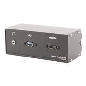 Réglette de connexion Multifonctions BCDA Noir : HDMI, USB, Jack 3,5 st 2 m