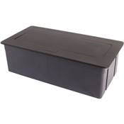 Boitier de Table Encastrable Multifonctions BT45 Noir : Secteur, Chargeur, USB 2 m