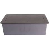 Boitier de Table Encastrable Multifonctions BT45 Noir : Secteur, Chargeur, USB 2 m