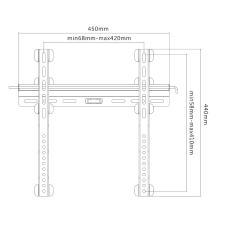 Support Mural Fixe pour Ecran Plat 32" à 55"