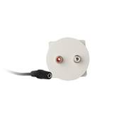 Plastron Céliane AUDIO STEREO 2 RCA Femelles vers 1 Mini Jack 3.5 Stéréo femelle, Blanc