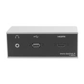 Réglette de connexion Multifonctions BCDA Alu : HDMI, USB, Jack 3,5 st 5 m