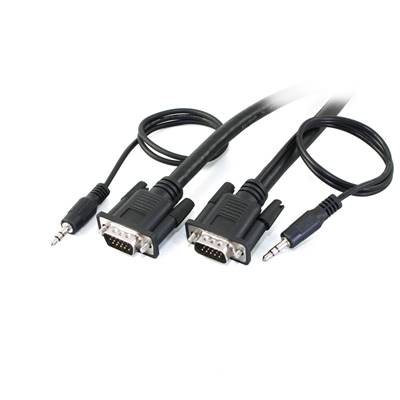 Câble VGA Full Pin + Audio stéréo Mâle/Mâle 1m
