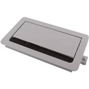 Boitier de Table Encastrable Multifonctions BTU Silver : Secteur, RJ45, USB 2 m