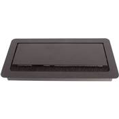 Boitier de Table Encastrable Multifonctions BTU Noir : Secteur, Chargeur, HDMI, Jack 3,5 st 5 m