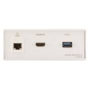 Réglette de connexion Multifonctions BCDA Blanc : HDMI, RJ45, USB 5 m