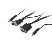 Câble VGA Full Pin + Audio stéréo Ultra Flexible Mâle/Mâle 2m