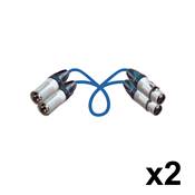 Cordon multipaires numérique 2 XLR 3 mâle/femelle 10m