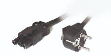 Nourrice 3 Prises Secteur IN/OUT sur Fiches Rapides Type GST18 Mâle/Femelle avec câble d'alimentation 2 mètres