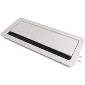 Boitier de Table Encastrable Multifonctions BTU Blanc : Secteur, HDMI, RJ45, USB, jack 3,5 st 5 m