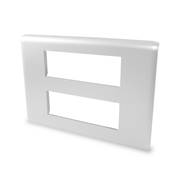 Parement Enjoliveur 6 Plastrons 45 pour Support Mtallique SM6 Couleur Blanche