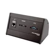 Boitier de Table Saillie Multifonctions Type BTS Noir : HDMI, RJ45, USB 2 m