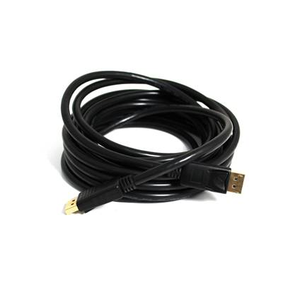 Câble DisplayPort 1.2 4K 60 Hz 21.6 Gbps Pin 20 Connectée Mâle/Mâle Contacts Plaqués Or 2m