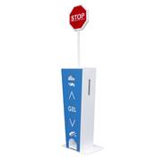 Mât de signalisation "STOP