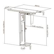 Support d'unité centrale de PC sous table