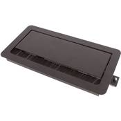 Boitier de Table Encastrable Multifonctions BTU Noir : 2 Secteurs, Chargeur, USB 5 m